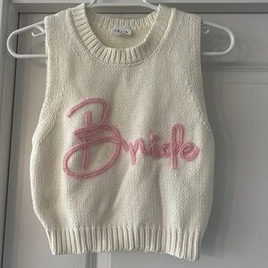 Size XS. Cream colored. Worn once for my bachelorette! Super cute!